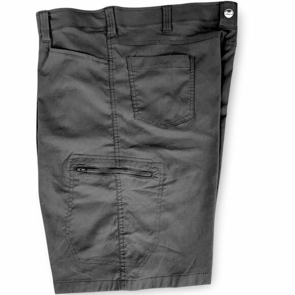 Wrangler Outdoor Flex Performance Zip Cargo Shorts Stretch Men Size 42 Off Black - Picture 1 of 12